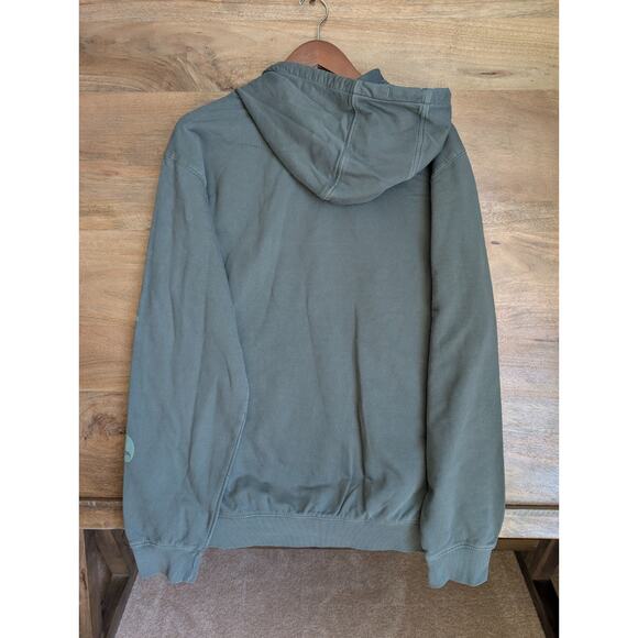 Carhartt Hoodie Mens Medium Green Relaxed Fit Midweight Garment Dyed 106253 NWT - Picture 2 of 5